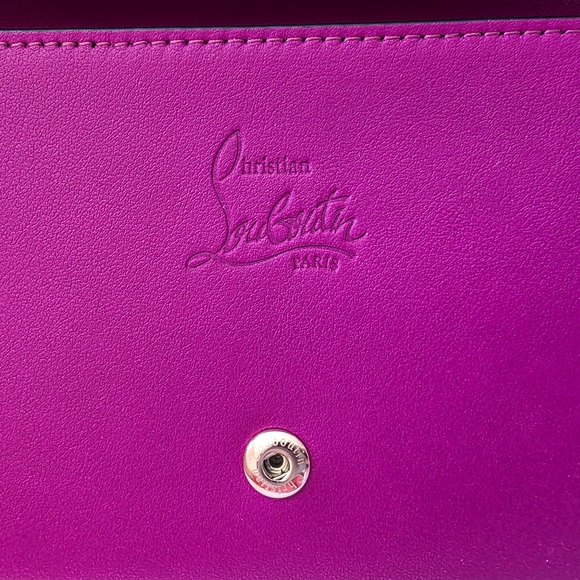 Christian Louboutin Panettone Studded Wallet Pink Gold - Picture 7 of 7